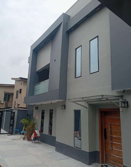 Remodelled full facade and entrance — Gbagada, Lagos